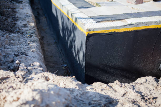 Professional Exterior Waterproofing technician working in Bayport, MN